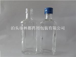 口服液玻璃瓶-透明玻璃酒瓶-方形玻璃酒瓶