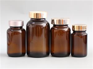 棕色广口药用玻璃瓶