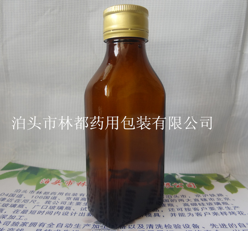 100ml方形药用玻璃瓶